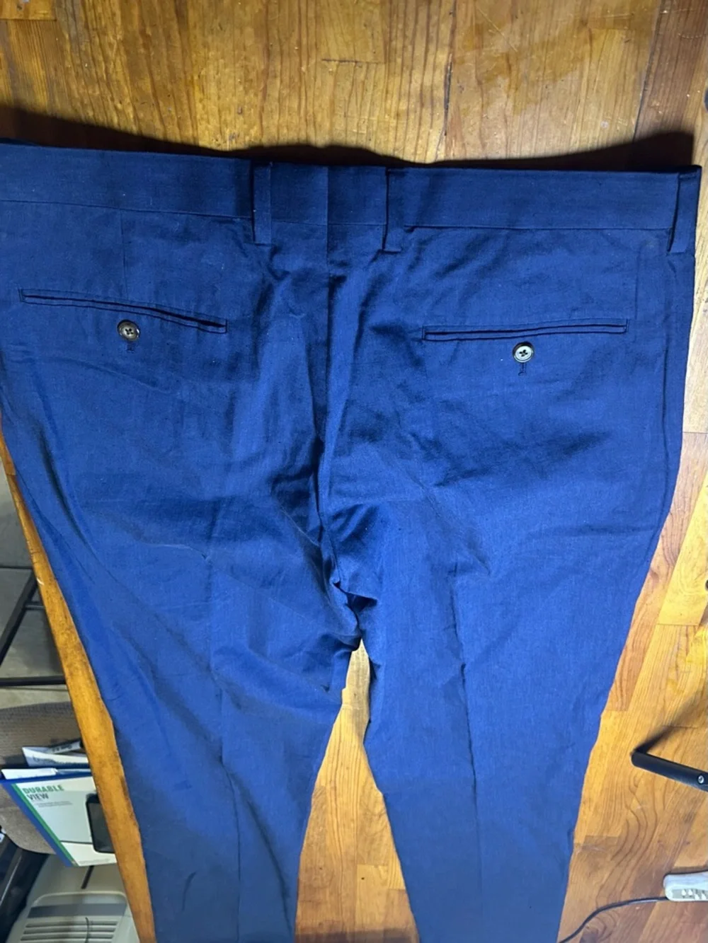 J. Crew Men's Navy Blue Dress Pants - slim Fit 33x32